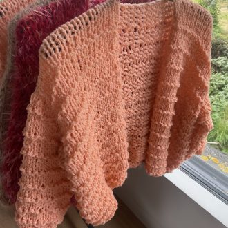 Vest zalm 100% merino wol